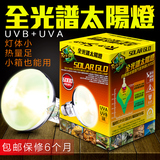 爬宠全光谱UVA+UVB太阳灯 陆龟爬虫蜥蜴变色龙 保温加热植物灯80W