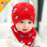 宝宝帽子春秋季儿童帽子6-12个月幼儿纯棉帽小孩套头帽1-2岁男女