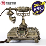座式复古电话机仿古装饰民国时期高端大气上档次铜色摆设商务礼品