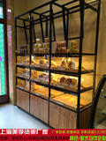 新款面包柜台  面包展示柜烤漆面包中岛柜抽屉式边柜面包玻璃货架