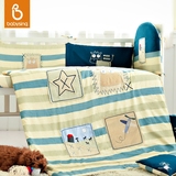 babysing婴儿床上用品纯棉八件套 婴童床品套件床围床靠床笠被子