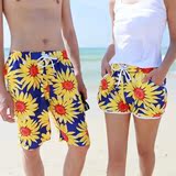 夏季男士沙滩裤速干直筒5五分大裤衩薄款情侣蜜月女短裤大码宽松