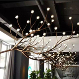美式复古树杈树枝灯创意工业风酒吧餐厅灯酒店大堂工程树枝吊灯