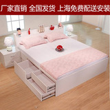 储物床高箱床收纳床板式床1.5米1.8米欧式床婚床现代简约双人床
