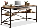 实木书桌椅组合书房成套家具电脑写字桌绘画桌办公桌椅带抽屉层架