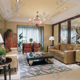 时尚中式欧式样板间地毯客厅茶几沙发地毯 卧室床边玄关晴纶地毯