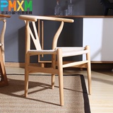 叉骨椅实木餐椅Y椅时尚休闲椅椅子现代简约设计师木椅创意 木 椅