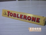 瑞士原装Toblerone瑞士三角牛奶巧克力(蜜糖及杏仁轧糖)100G 黄