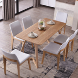 实木餐桌椅组合北欧家用小户型饭桌现代简约休闲咖啡厅餐厅创意桌
