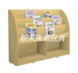 幼儿园书架儿童书架实木书架阶梯式单面书柜幼儿园储物柜直销
