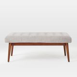北欧风格换鞋凳 简约卧室床尾凳床边凳现代实木沙发凳软垫长条凳