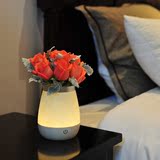 花瓶小夜灯酒吧餐厅创意桌台灯卧室家用触摸充电床头LED调光台灯