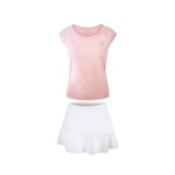 32E女款网球服套装羽毛球服 运动T恤短裙网球运动裙 速干面料