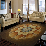 现代中式手工剪花羊毛地毯客厅 卧室 办公室 接待室地毯   特价
