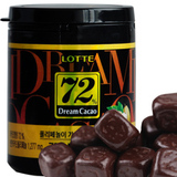 韩国乐天72%纯黑巧克力96克罐装 高纯度巧克力 乐天 72
