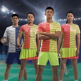 新款李宁羽毛球运动服 男女款 汤尤杯国家队服 套装上衣 蓝绿红