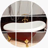 贵妃浴缸 进口亚克力欧式浴缸1.4/1.5/1.6/1.7米 独立式彩色浴缸