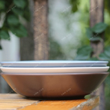 zakka杂货宜家风格陶瓷碗餐具套装汤盘沙拉水果盆泡面碗 可微波炉