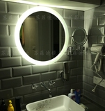 圆形带灯LED灯镜 欧式外光卫生间镜子 防雾灯镜 美容镜无框镜