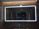 浴室防雾镜 卫浴发光壁挂镜 LED灯镜 宜家镜前灯防水防雾 背光