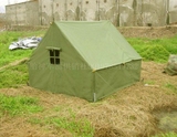 2-3人户外野营指挥帐篷 军绿色帆布实用帐篷 行军救灾-工地军帐篷