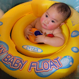 正品intex儿童游泳圈坐圈加厚小孩婴幼儿救生圈腋下宝宝座圈0-3岁