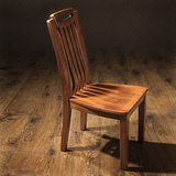 实木餐椅 现代中式餐厅家具 水曲柳餐桌椅子组合 实木靠背椅