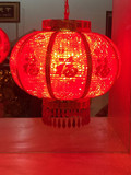 旋转LED福字防水水晶新年婚庆春节日室内外装饰大红灯笼