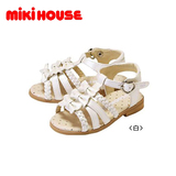 日本mikihouse 婴儿学步鞋 光泽感凉鞋柔软防滑宝宝儿童鞋