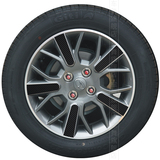 车舞2012款菱悦v3改装轮毂碳纤维贴纸钢圈贴膜改色汽车外饰用品