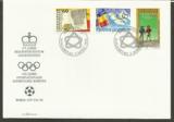 列支敦士登94年奥委会新全雕刻版首日封  邮票