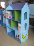 外贸特价环保无毒 汽车木制儿童书柜儿童书架 儿童书橱儿童玩具柜