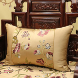 新中式坐垫刺绣红木沙发椅垫古典餐椅垫官帽加厚座垫抱枕靠垫定做