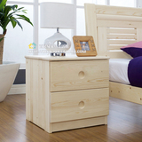 进口芬兰松木儿童家具 全实木床头柜 北欧简约 水性漆0甲醛 B001