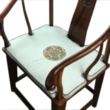 夏季中式椅垫亚麻坐垫布艺办公室餐桌椅垫圈椅棉麻棕垫