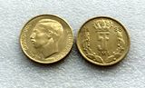 卢森堡硬币 5法郎 黄铜版1986-1988年 大公让头像 流通好品