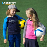 Discovery童装户外男童女童2016春新拼色童装长袖T恤卫衣DKA5046
