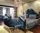 新古典床1.8米布艺床欧式床卧室实木床酒店家具简约双人床婚床