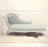 新款美式乡村法式欧式风格别墅客厅高档环保实木雕花贵妃躺椅沙发