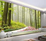 森林绿树环保风景现代3d壁画个性定制墙纸客厅卧室电视背景墙壁纸