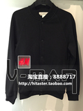 HM H＆M男装香港代购专柜正品黑色立领时尚针织毛衣长袖外套夹克