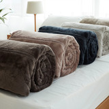 日式抗静电法莱绒毯加厚双层毛毯冬季保暖拉舍尔毯珊瑚绒毯子床单