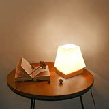 宜家卧室实木台灯田园温馨床头灯创意韩式玻璃原木餐厅装饰小台灯