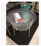 IKEA宜家代购 汉顿 边桌 透明咖啡桌 客厅边桌托盘可拆卸