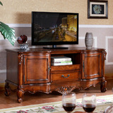 欧式实木美式储物电视墙柜1.4米客厅实木柜欧式小户型矮柜特价