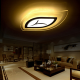 超薄亚克力喷漆磨砂树叶花型合金LED吸顶灯客厅卧室灯餐厅会议室