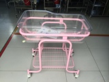 DS506医用婴儿车豪华带气弹簧升降婴儿床可倾斜月子会所专用厂家