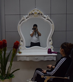 壁挂梳妆台卧室韩式欧式现代简约迷你田园化妆镜小户型宜家梳妆桌