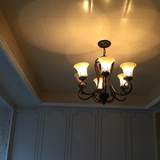 欧式吊灯田园简欧客厅铁美式树脂餐厅复古美式简约卧室灯饰灯具