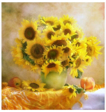 精准印花最新款szx正品十字绣客厅卧室餐厅花卉欧式油画 向日葵